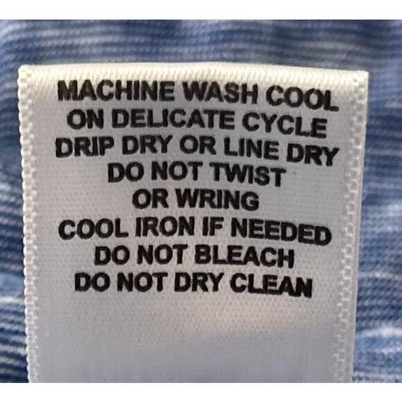 REBECCA MALONE SHORT SLV POINTED COLLAR V-NECK TOP, WOMENS, 1X, BLUE, ANCHORS - Picture 12 of 12